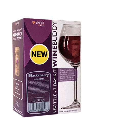 Winebuddy Blackcherry - 6 bottle Wine Making Kit