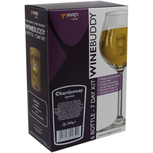 Winebuddy Chardonnay - 6 bottle Wine Making Kit