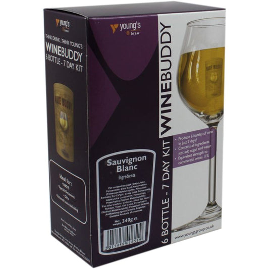 Winebuddy Sauvignon Blanc - 6 bottle Wine Making Kit