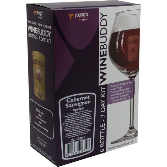 Winebuddy Cabernet Sauvignon - 6 bottle Wine Making Kit